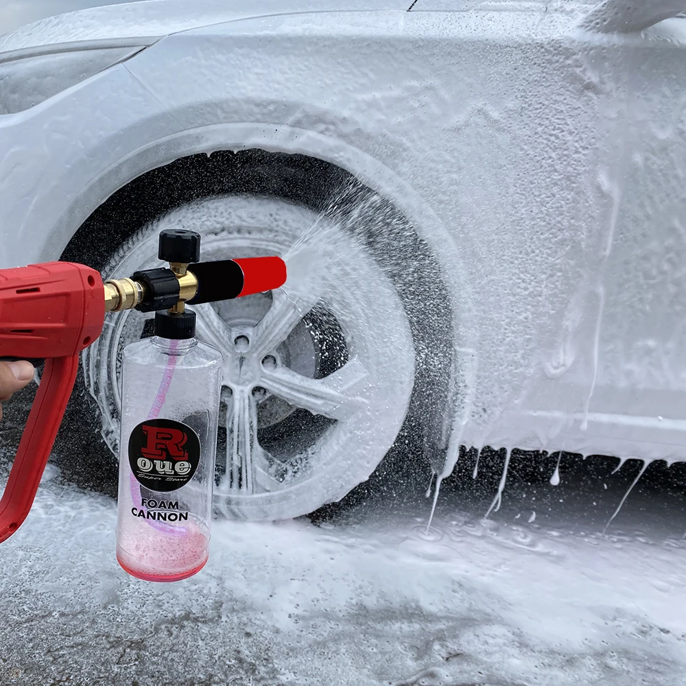 ROUE Foam Generator For Karcher Parkside Huter Snow Foam Lance Cannon 1 Litre Bottle Car Wash Foamer Gun Sprayer Pressure Washer