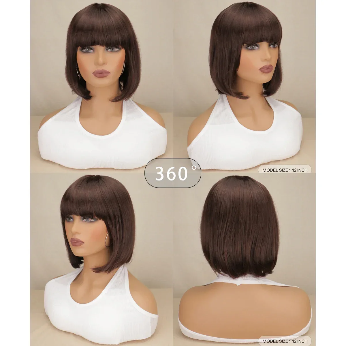 Korte Bob Rechte Pruiken Haar Flapper Cosplay Kostuum Korte Bob Pruiken Vrouwen Party Hot Pink Meisjes Party Halloween Pruiken