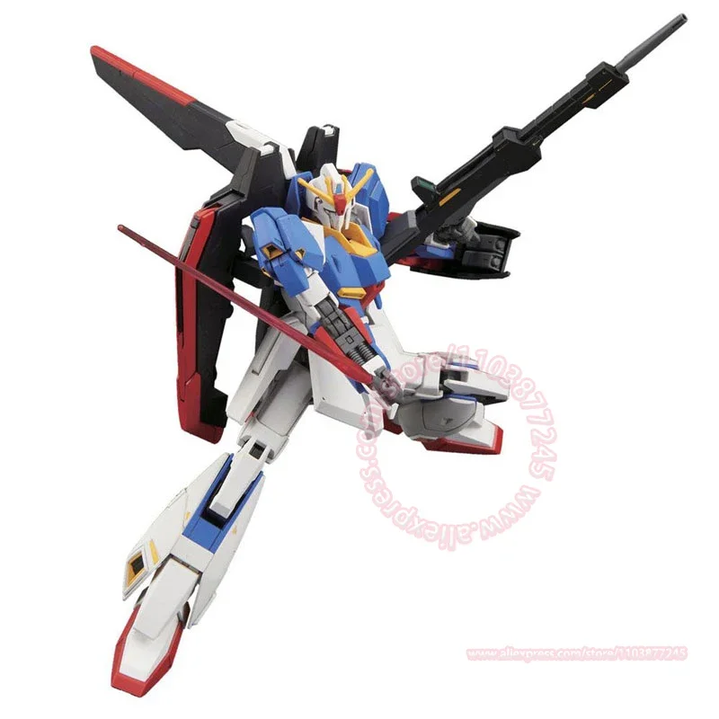 BANDAI HG 1/144 MSZ-006 ZETA GUNDAM Peripheral Model Children's Toy Birthday Gift Joint Movable Trendy Figure Assembly Ornaments