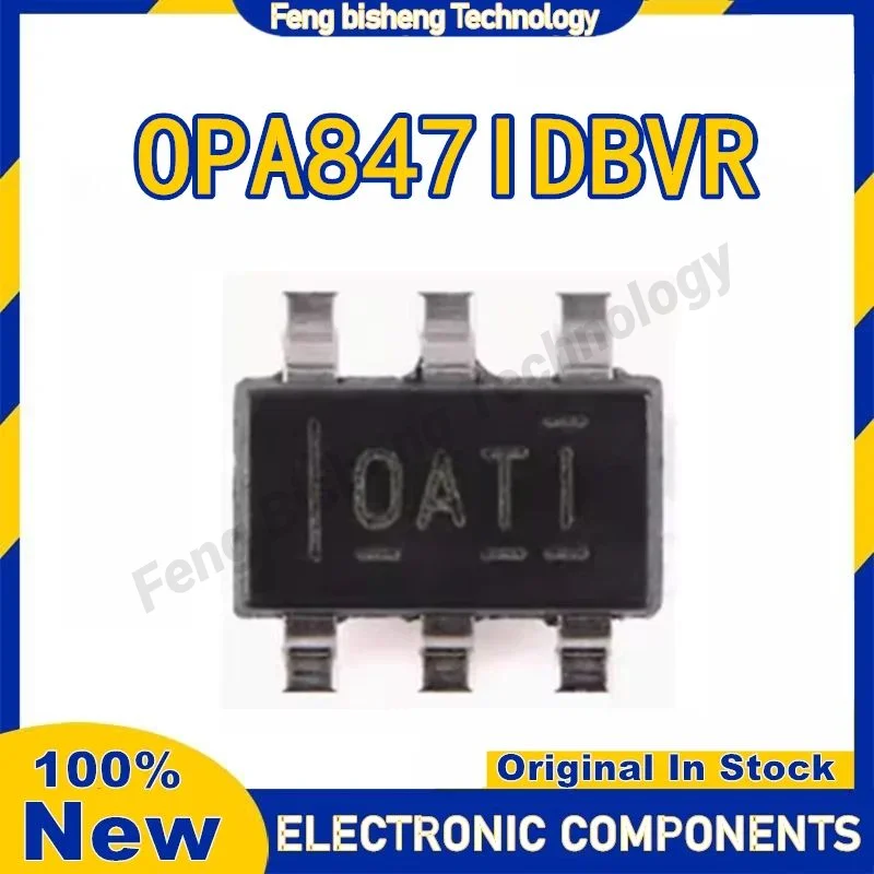 

5PCS OPA847IDBVR OPA847IDBV OPA847 (OATI OAT1) SOT23-6 chipset