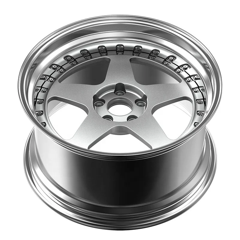 High Quality 6061-T6 Aluminum Alloy Wheel 2 Piece Forged Car Wheel Custom 5x120