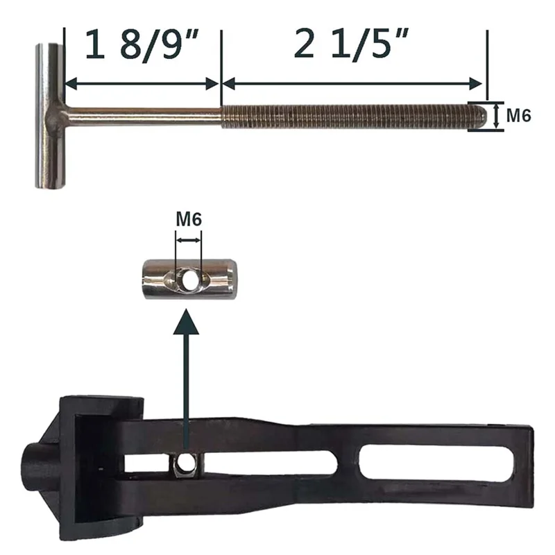 Universal Replacement Parts for Hard Tri-Fold Tonneau Cover Pickup Truck Cargo Cover Fixing Kit