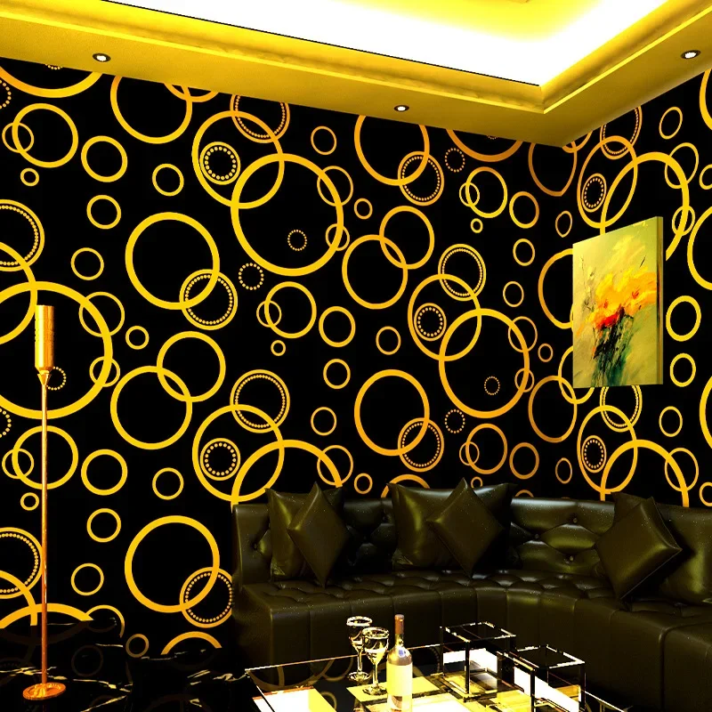 Ktv wallpaper karaoke bars flash wall covering 3d reflective luminous bar concave-convex geometric pattern background