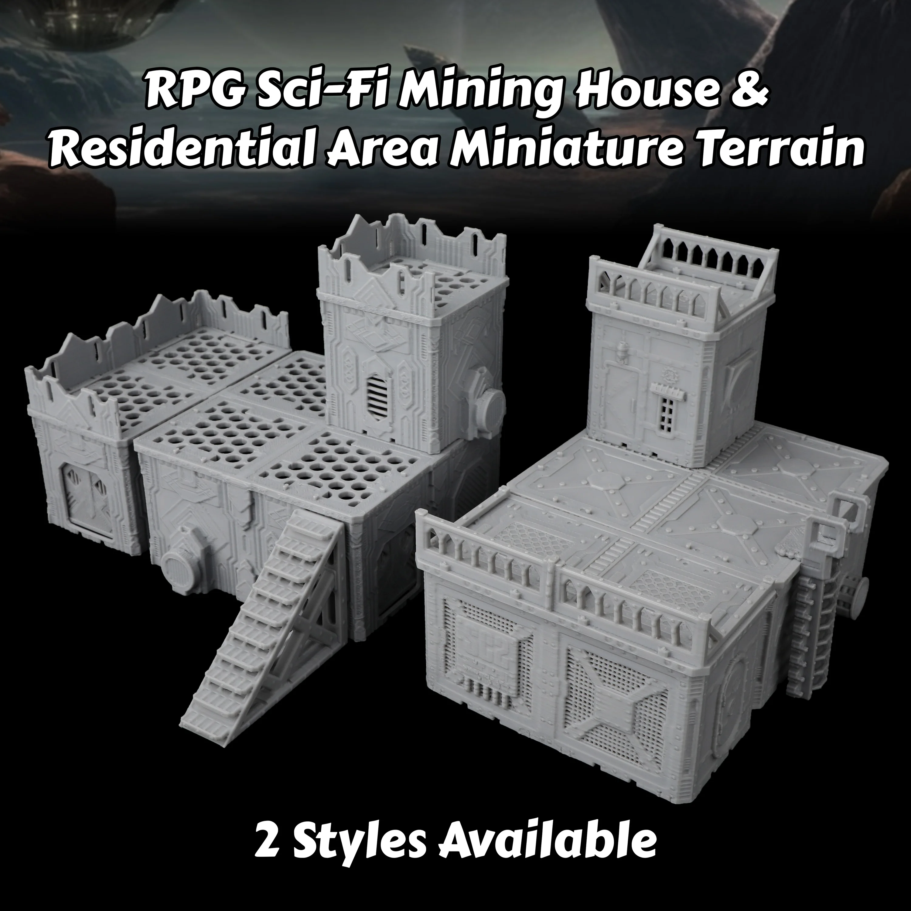 Sci-Fi Miniature Mining House  - Miniature Terrain Set ulasan dan harga