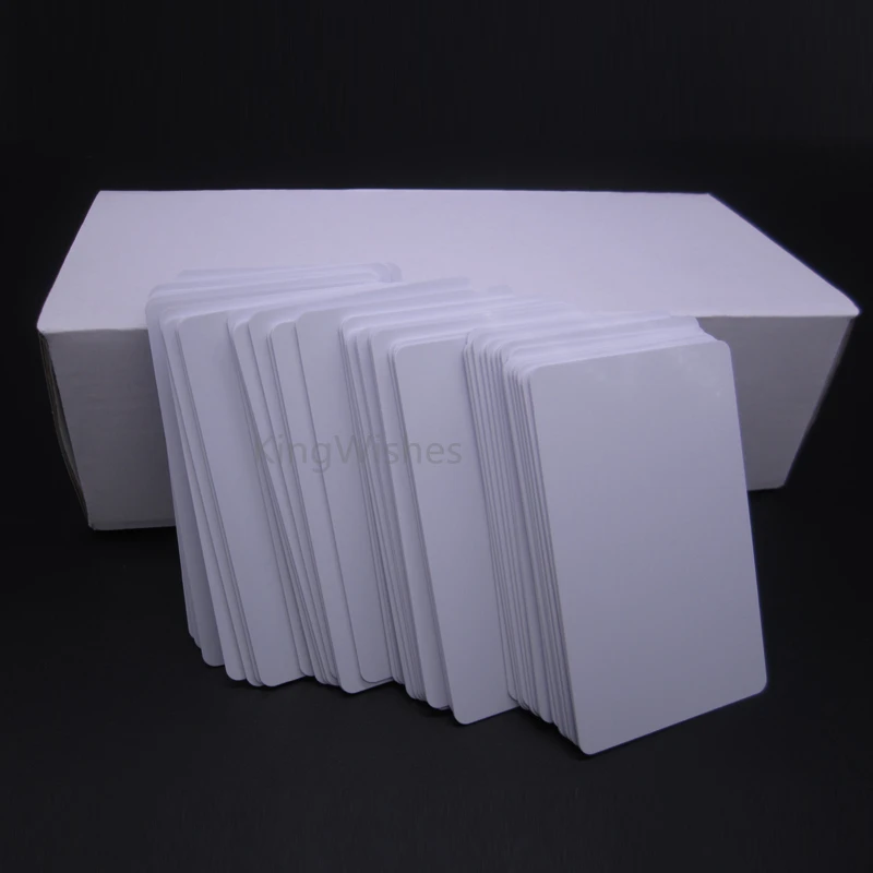 230Pcs Blank Inkjet White Cards CR80 PVC Plastic Card Both Side Printable Waterproof ID Card For Epson Canon Printer Printing