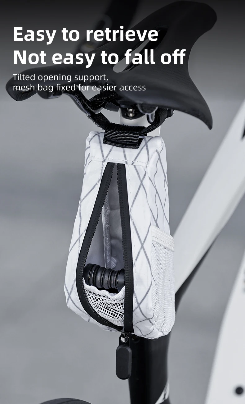 ESLNF Leichte Fahrradtasche Modische Fahrradrahmentasche MTB Rennrad Satteltasche Wasserdichte Fahrrad-Hecktasche – Detail 6