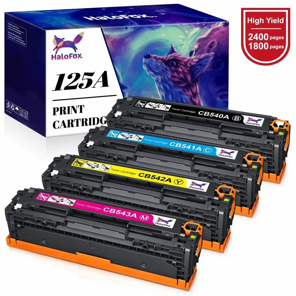 4PK Toner Cartridge CB540A -3A 125A For HP Laserjet CP1215 CM1300 CM1312 nfi mfp