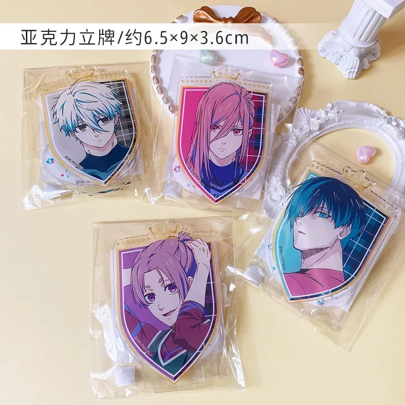 Anime BLUE LOCK Nagi Seishiro Mikage Reo Cosplay Acrylic Crown Stand Figure Cartoon Standing Sign Folder Card Brick Xmas Gift