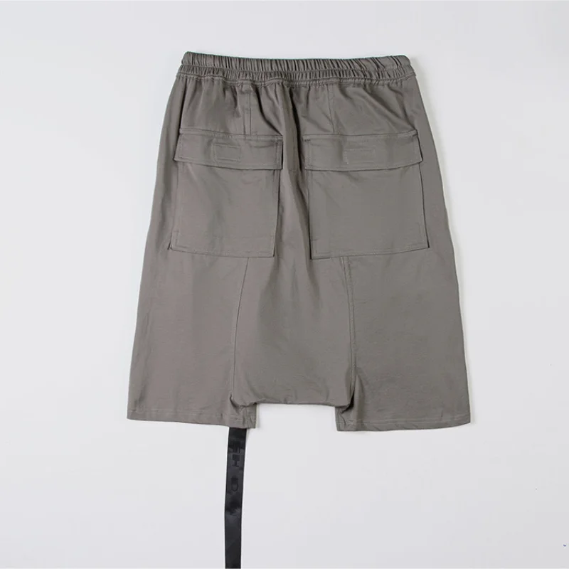 24ss Summer Rick Shorts for Men Y2k Sstreet Wear Men Drawstring Five-quarter Pants  Higher Quality