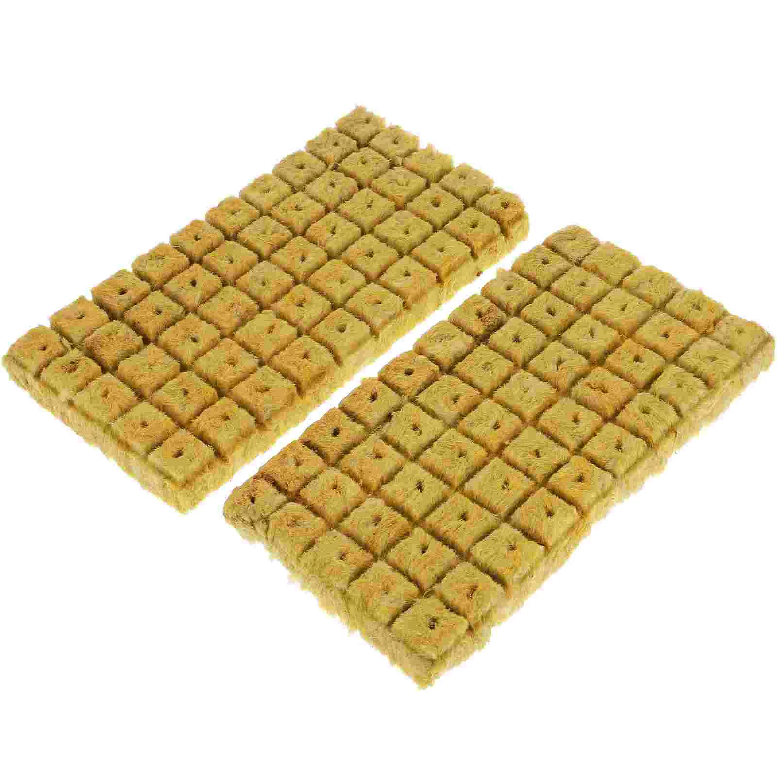 

100 Pcs Grow Starter Wool Plugs for Hydroponics Gardenrock Woolasbestos Soil Block Accessories Plant