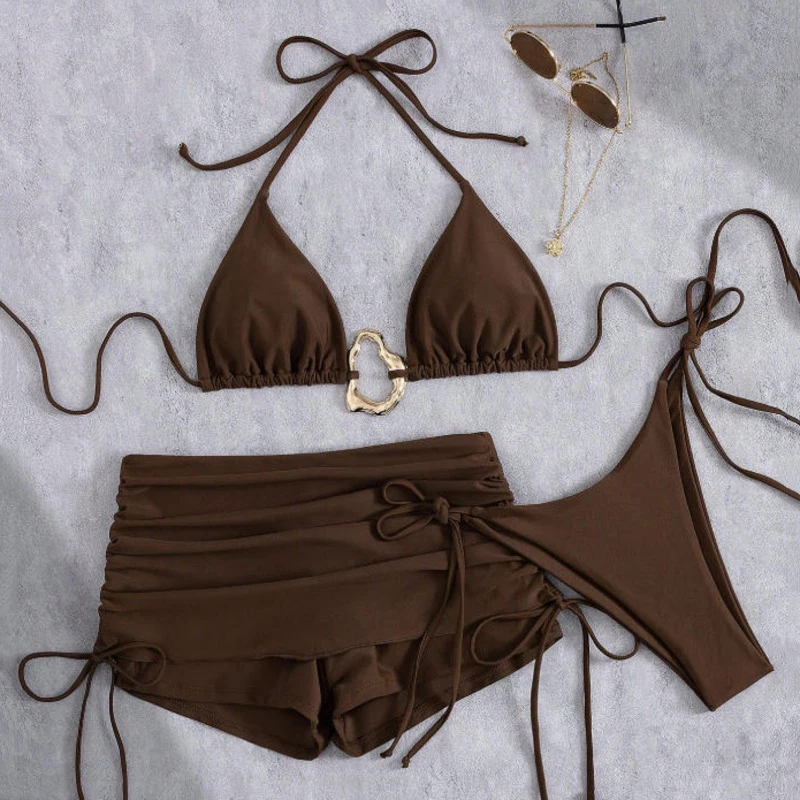 

2026 сексуальные женские купальники бикини, женские купальники из трех предметов, пляжная одежда для купания, купальные костюмы, бразильский комплект бикини, купальщица в бассейне