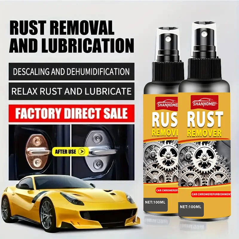 Rust remover cleans metal powerfully removes rust provides rust protection maintenance eliminates brake noise lubricating oil