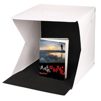 Folding Lightbox Portable Photography LED Photo Studio Tent LED Softbox Background Kit USB Mini Light Box For DSLR Camera
