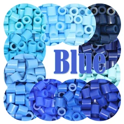 Colore blu 5mm 1000 pezzi YantJouet Hama Beads for Kids Iron Fuse Beads puzzle fai da te Pixel Art Gift giocattolo per bambini