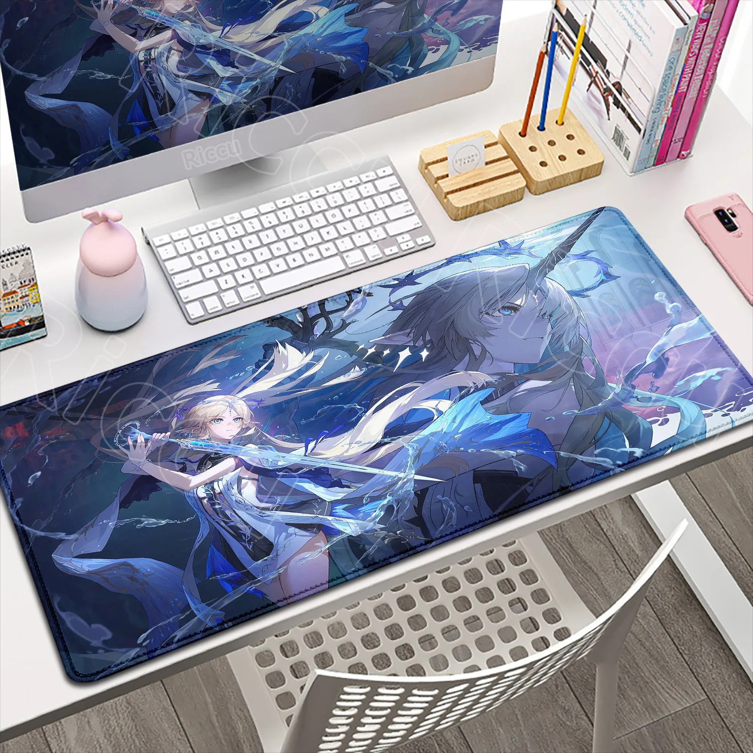 Changli Coletta Cartethyia Phrolova Mouse Pad HD Printing Gamer Wuthering Waves Mouse Pad Anime Girl Laptop PC Keyboard Desk Mat
