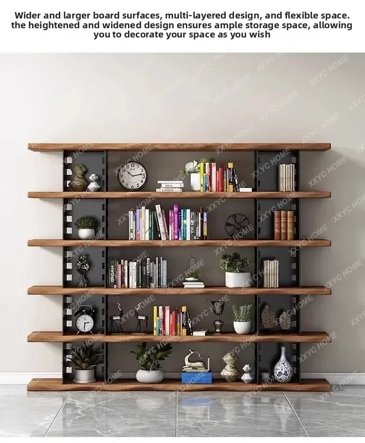Q8 CXDZ Floor-to-Ceiling Multi-Layer Bookshelf Storage American Multifunction Living Room Book Cases Regałna Ksiażki Home
