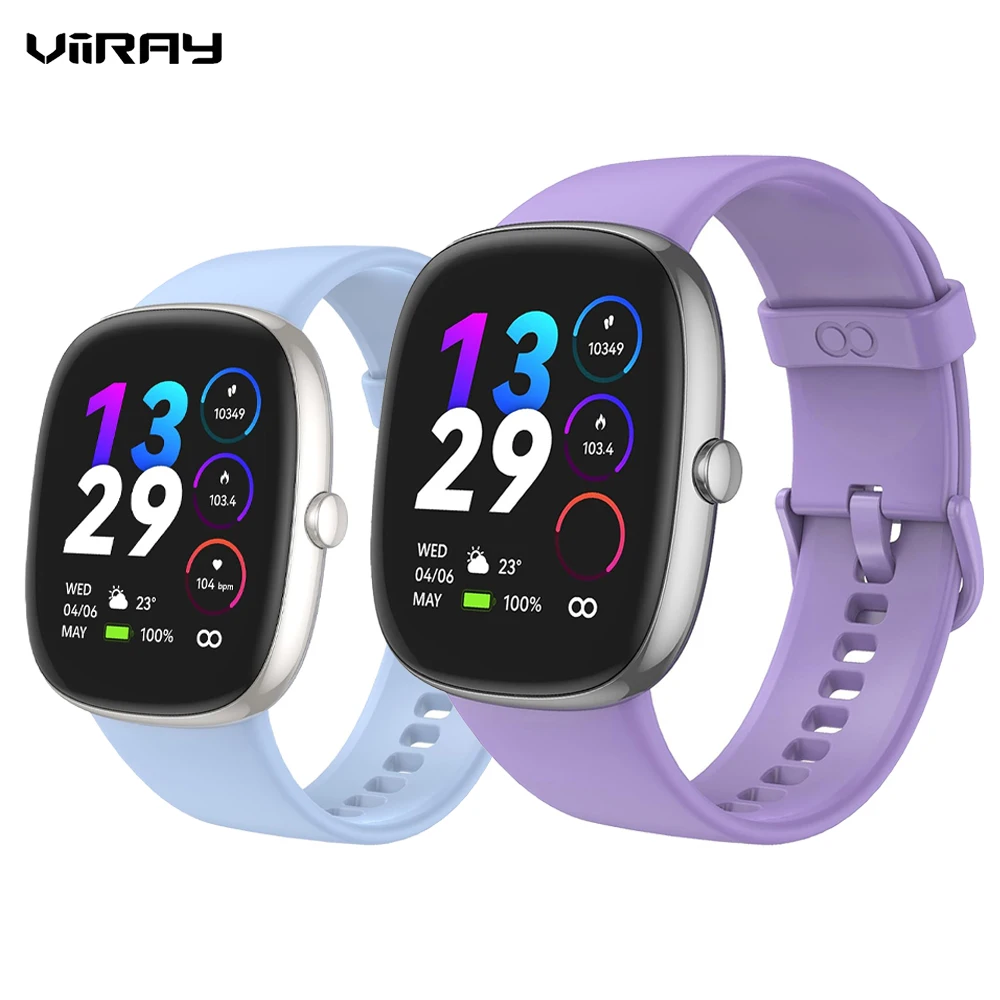 

Viiray Bluetooth Call Fitness Smart Watch for Men Women with SpO2 Sleep & Heart Rate Monitor Compatible with IOS Android