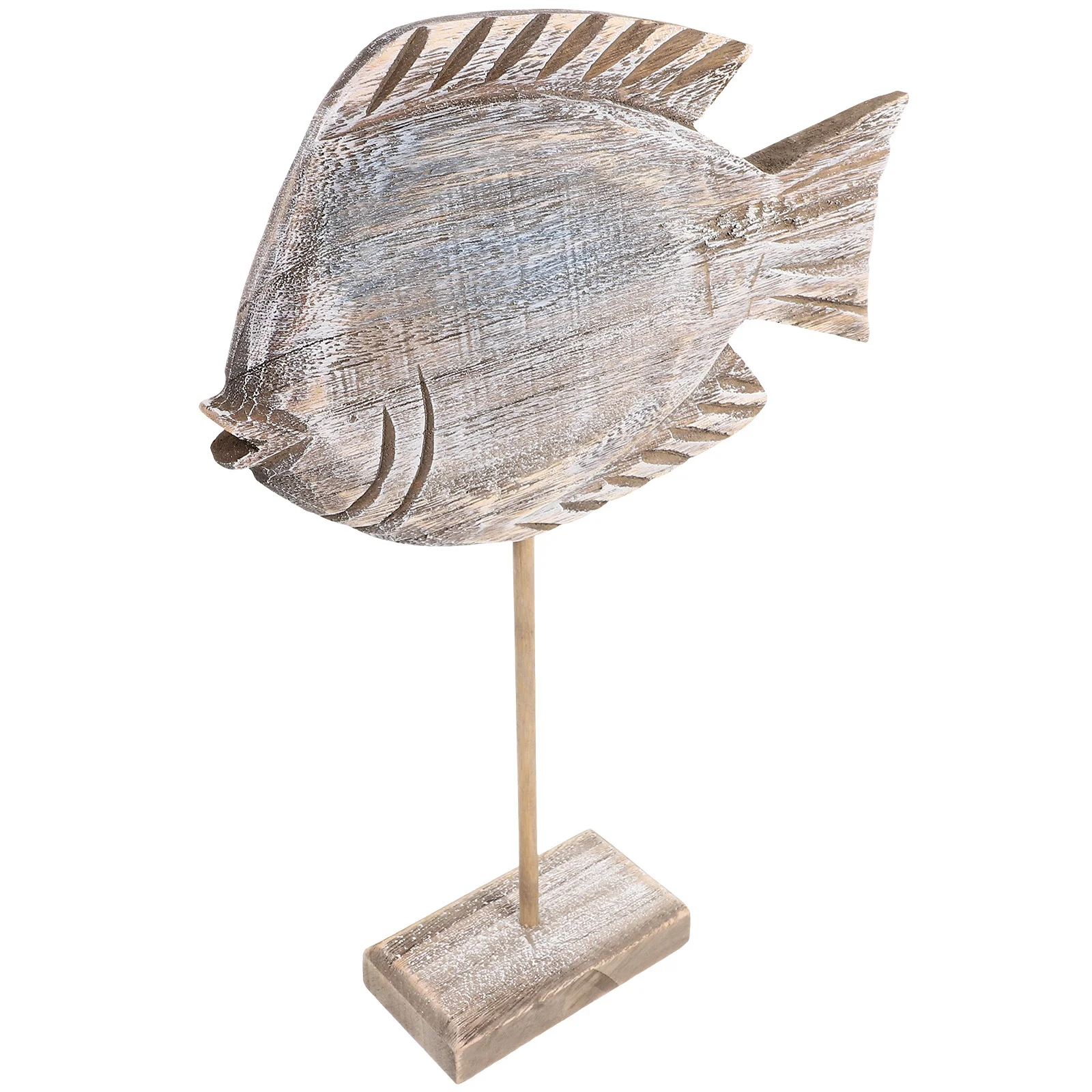 

Solid Wood Hand Carved Fish Shape Decor Rustic Charm for Chic Home Office Space Thanksgiving Christmas Gift Idea