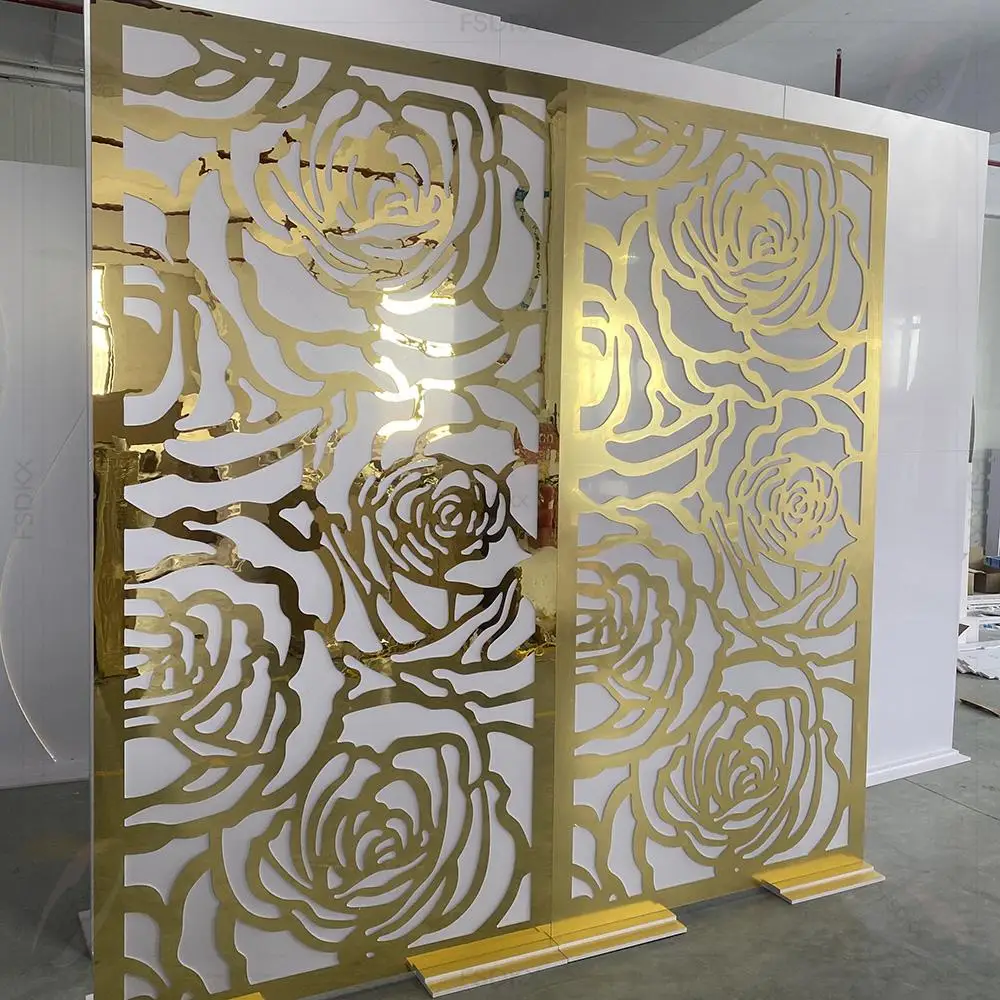 

Recommend Luxury Wedding Event Decorations Acrylic Foshan Wedding Backdrop Stand Wedding Prop