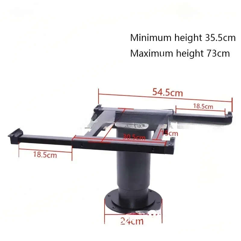 Adjustable Height Table Base for RV Camper, Pneumatic Raised Table Legs, Enables Table Top with Swivel and Slide Function