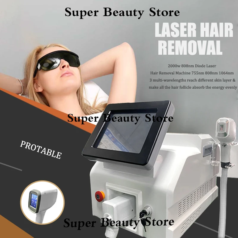 

Diode Laser Hair Removal Machine Fast Painless Hair Removal Machine 808 755 1064 Laser Hair Removal Machine