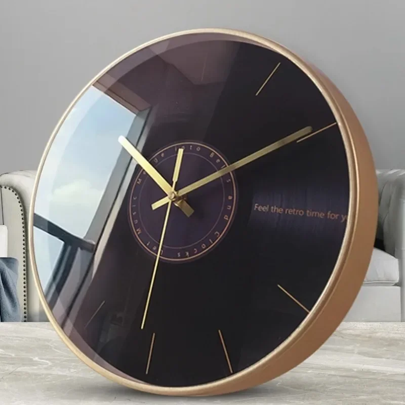 

Metal Frame Large Wall Clocks Silent Modern Simple Luxury Living Room Wall Clocks Nordic Aesthetic Wall Clock Home Decoration