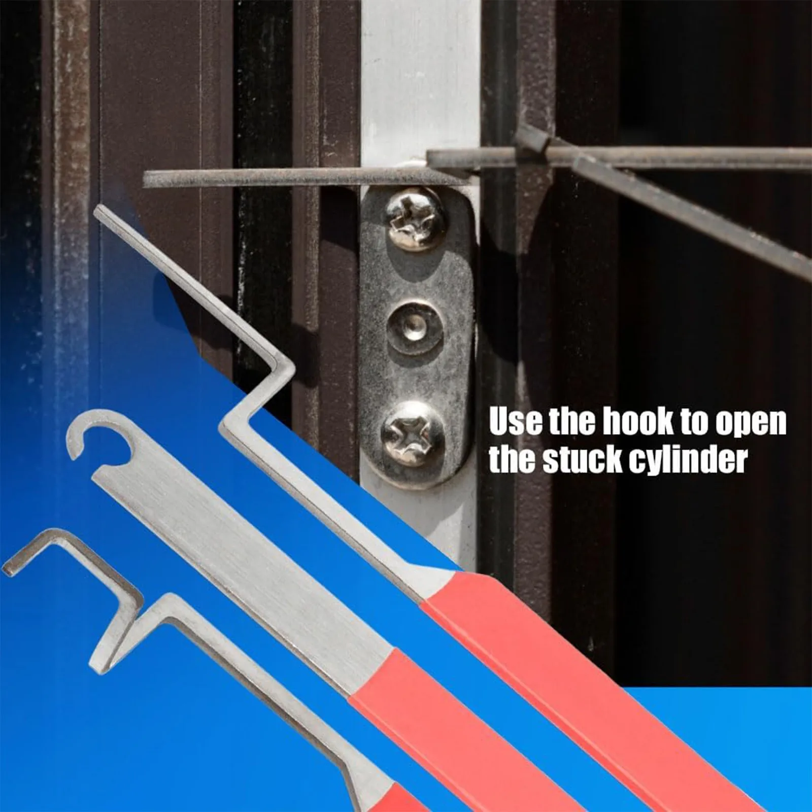 Window Opening Kit Emergency Stuck Window Repair Tools Professional Home Maintenance Set with Red Handle
