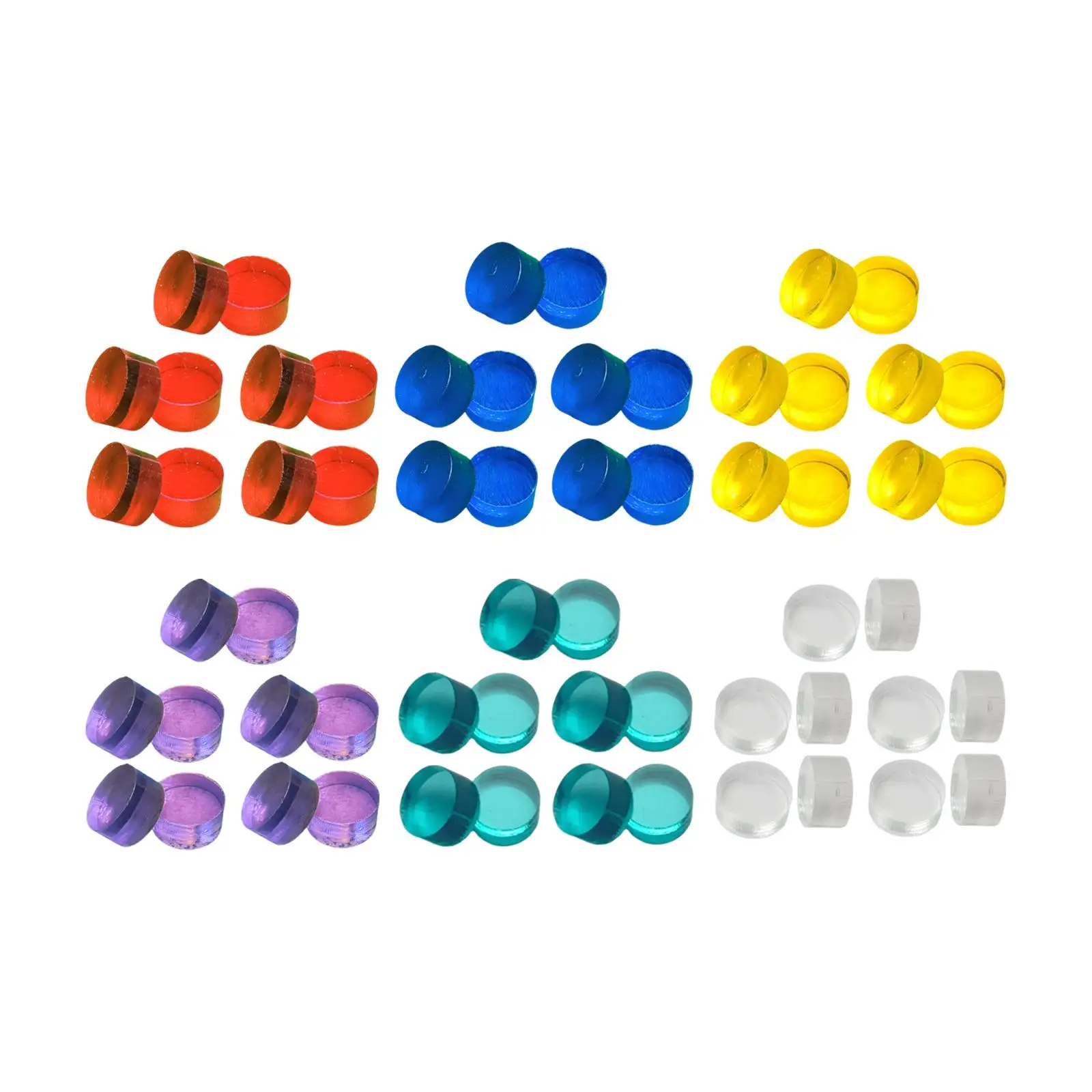 

10 Pieces Break Jump,Clear Cue Tip Billiard Pool,Cue Tip Pool Rod Accessories for Adults