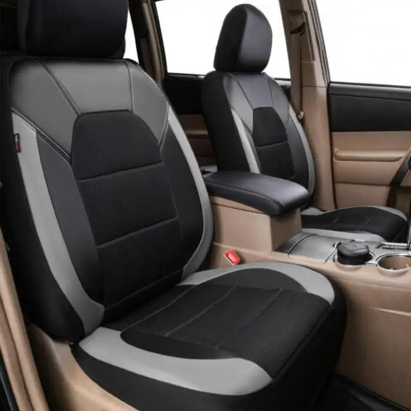 Waterproof And Durable Car Seat Protective Cover Auto Sports Universal Leather Car Seat Cover Set Auto Seat Case For Cars SUVs