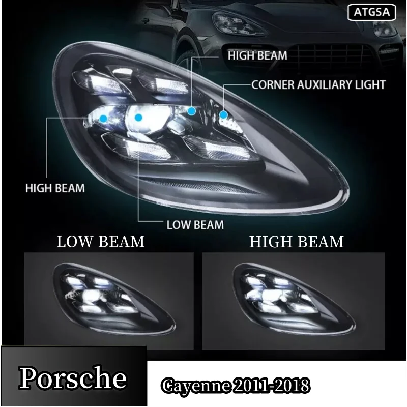 

Фары для Porsche Cayenne 2011-2018 фары новое обновление plug and play неразрушающая установка