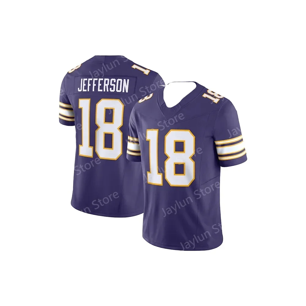 

2024 Summer Trend Rugby Short Sleeve Minnesota Adult Men's & Women's Vikings Training Wear T-Shirt Children's Sports Top Casual