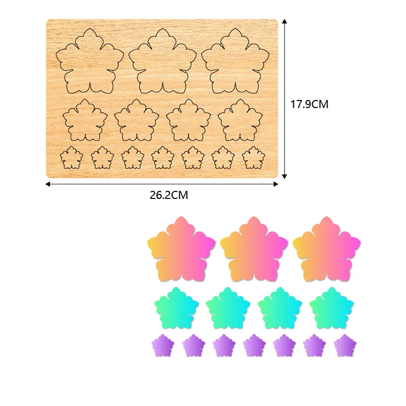 Flower Wooden Cutting Knife Die, Used with the Machine, SCS1072