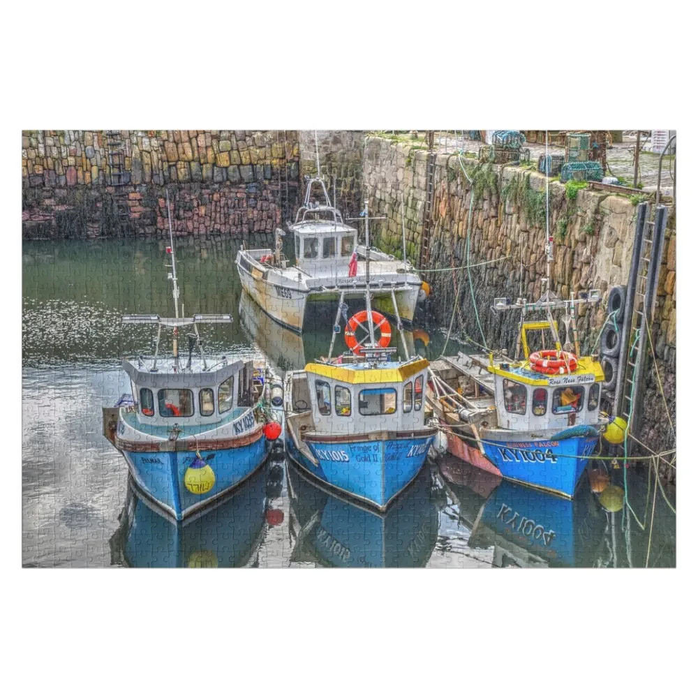 Crail Fishing Boats Fife Scotland Jigsaw Puzzle Customized Photo Custom Child Gift Christmas Gifts Adult Wooden Puzzle