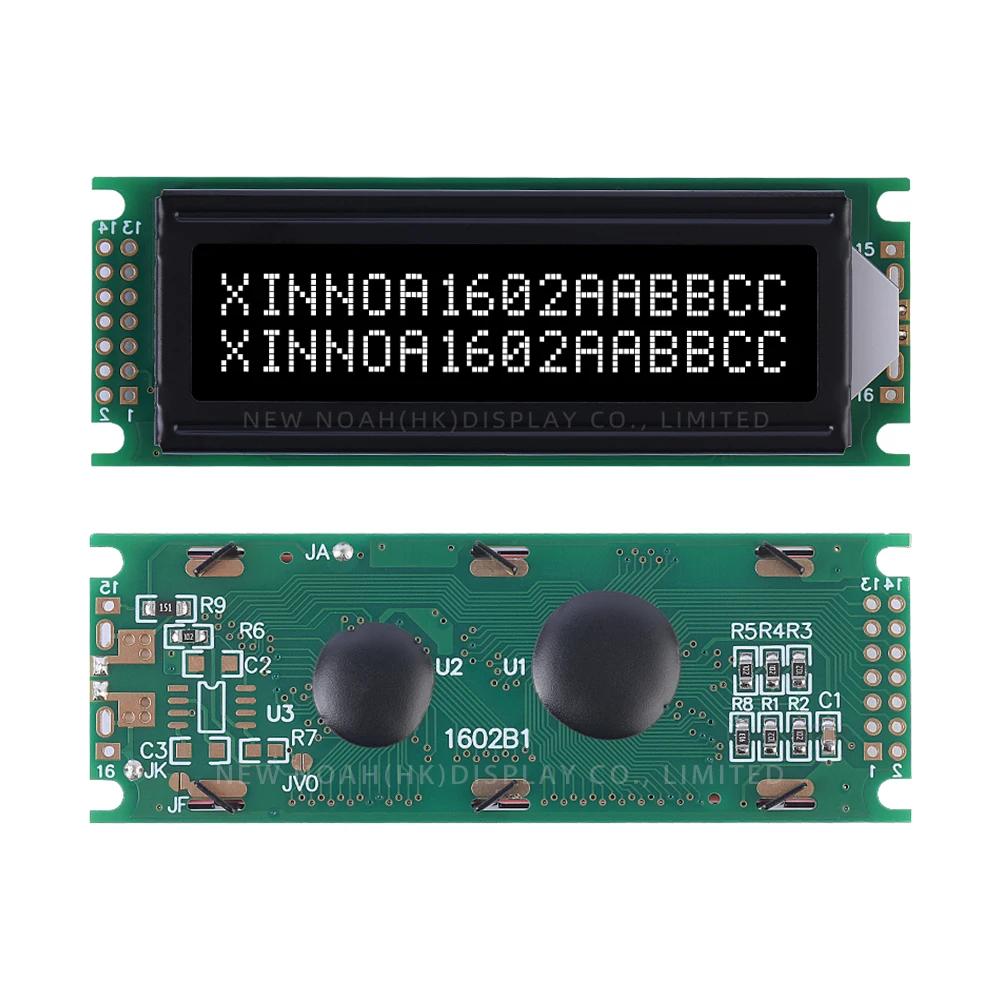 BTN black film White 1602B1Character LCD Module 2X16 LCD High Frame Controller ST7066U 16*2 Monochrome Screen Multilingual Modu
