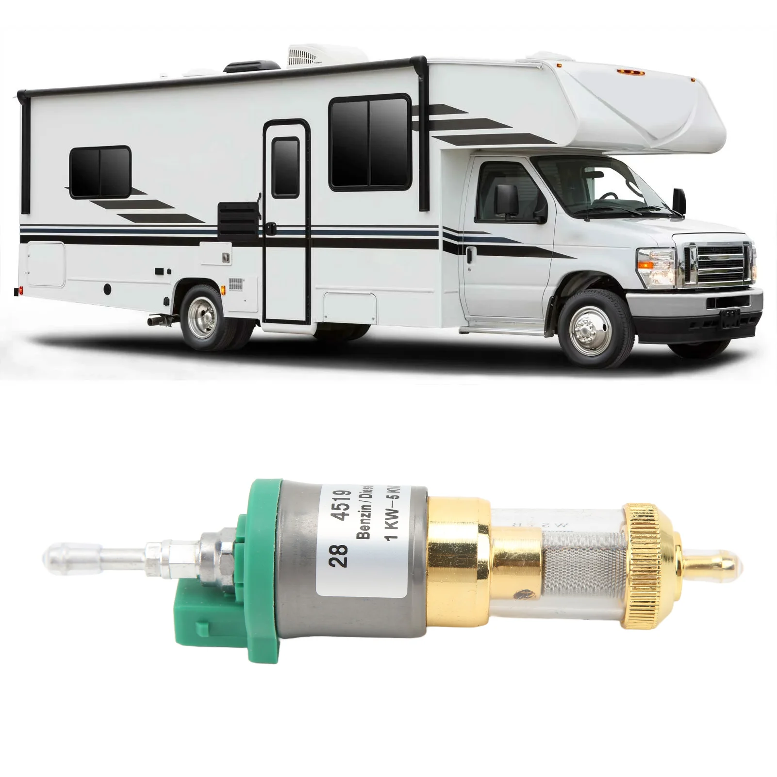 1 Stück 1KW-5KW 12V Standheizung Kraftstoffdosierpumpe 22451901 22451910000 - Wasserfest für Eberspacher Airtronic D2 D4