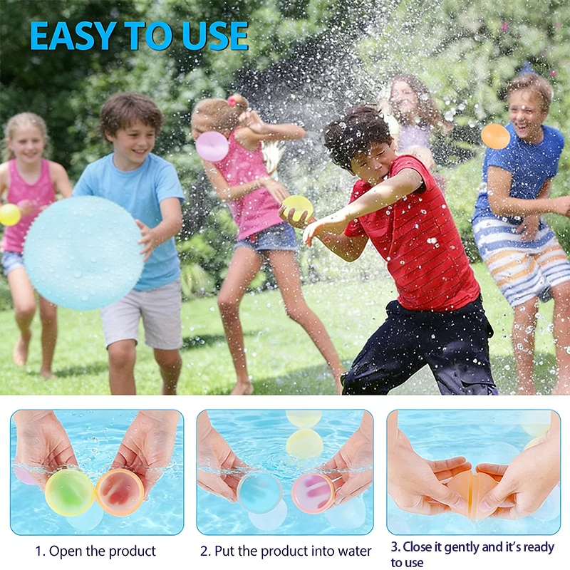 Water Festival Silicone  Reusable  Water Play Toys Non-Magnetic  Children's Toys