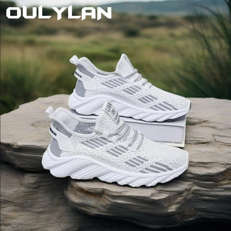 

Oulylan новые дышащие кроссовки, мужская спортивная сетчатая мужская обувь, повседневная обувь, мужская модная спортивная обувь для бега