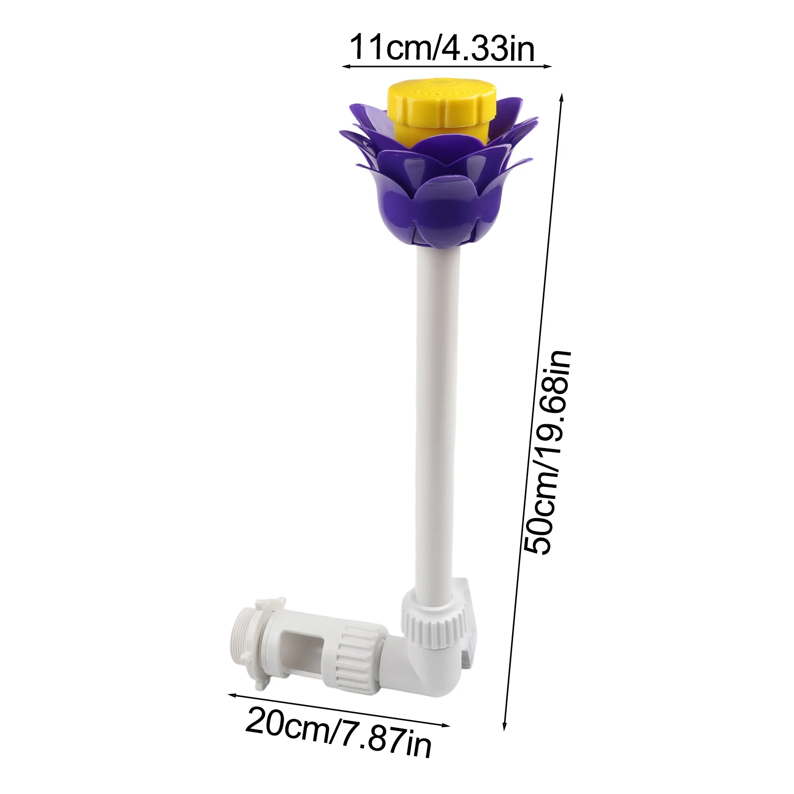 Adjustable Sprinkle Distance for Flower Shape Waterfall Fountain for Swimming Pools and Garden Ponds Outdoor Water Spray Feature
