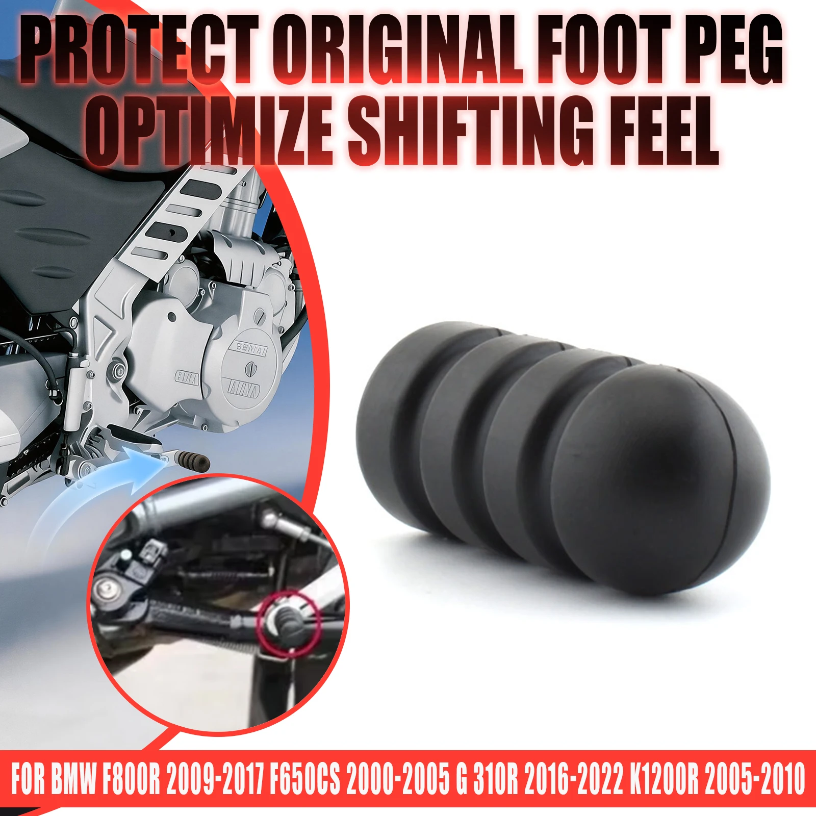 Motorcycle Gear Shift Lever Toe Rubber Cover Bushing For R12 R1250GS Adv R NineT F850GS K1600GT 1300GS