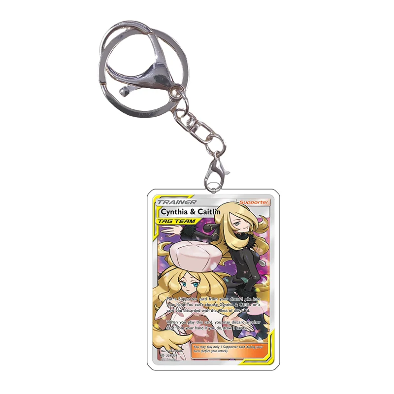 Pokemon Sleutelhanger Kaarten Iono Lillie Vileplume Weavile Mimikyu N Anime Game Karakters Zelf Gemaakt Acryl Hanger Decoratie Geschenken