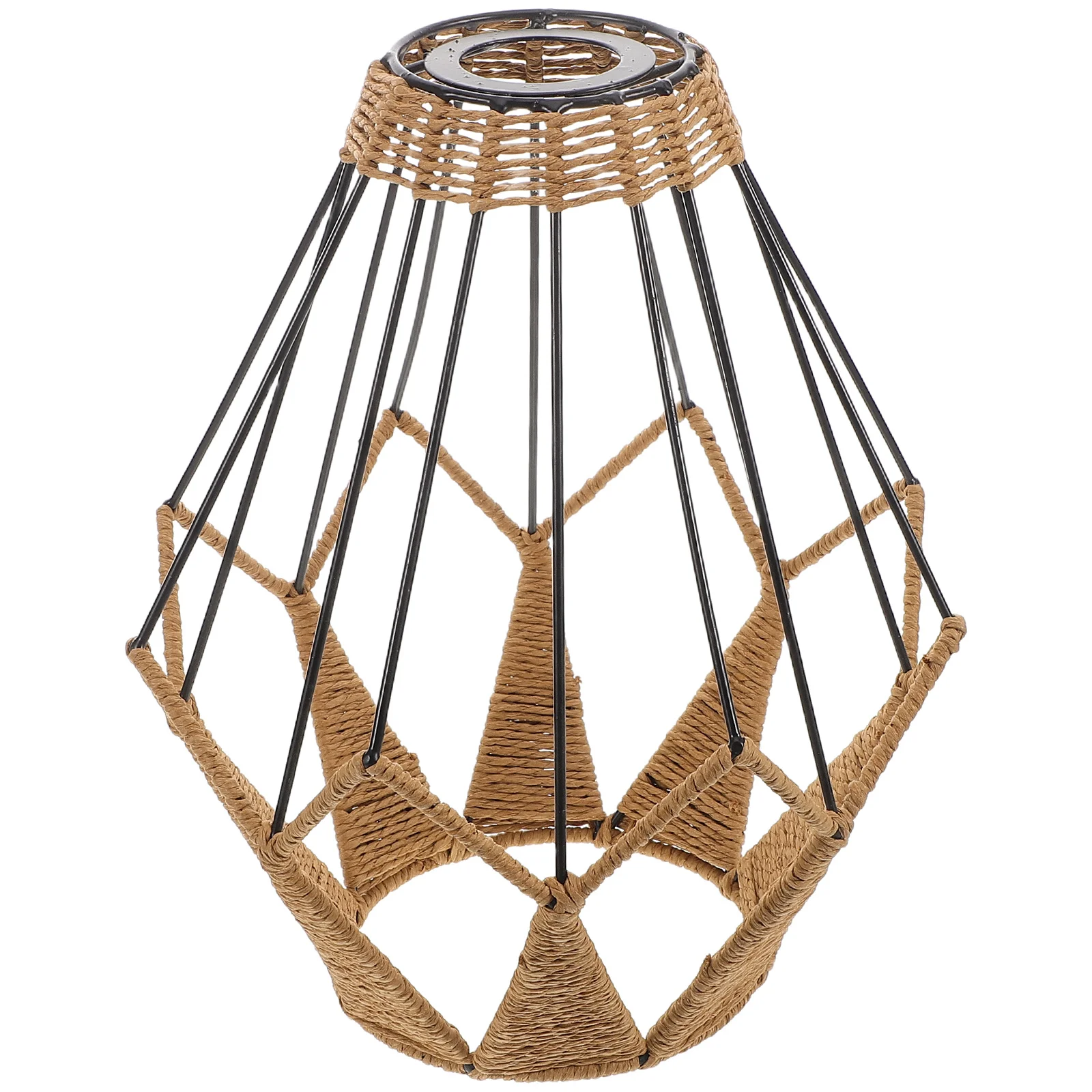 

Pendant Lamp Shade Handwoven Natural Rope For Ceiling Table Floor Lamps Light Fixture Cover Modern Vintage Style Dining
