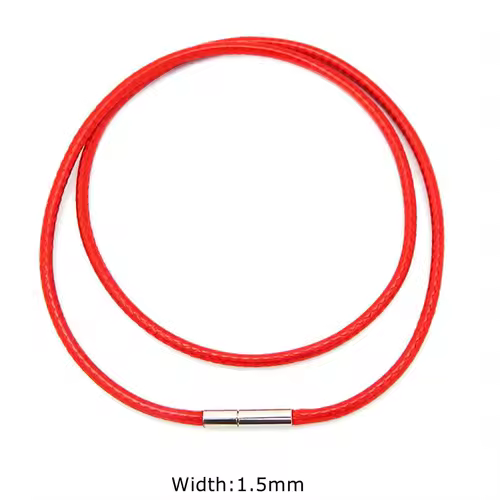 Black Genuine Leather Rope Necklace With Clasp Cord Chain Line String For DIY Pendant Jewelry Making Accessories Supplies Men - Image 21