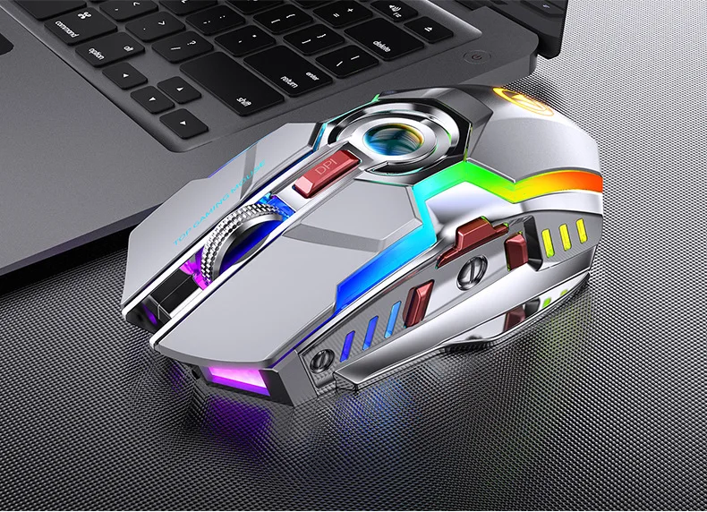 Draadloze Muis Usb Draadloze Muis Stille Ergonomische Muis Rgb