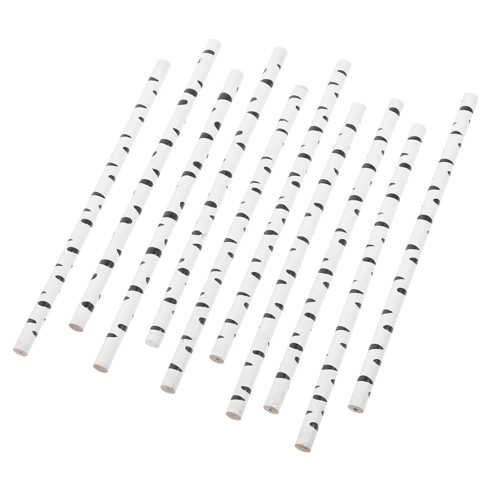 

10 Pcs Animal Pattern Wooden Pencils Kids Party Favor School Stationery Handpainted Round Shape Writing Drawing Zoo