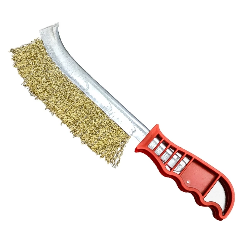 2 Pack Wire Scratch Brushes Set Stainless Steel Wire Brush for Automobile, Cleaning Welding Slag and Rust Dropship