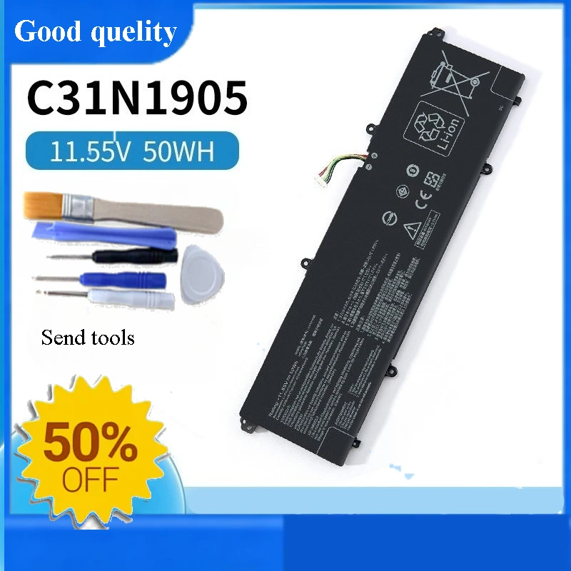 High Capacity New C31N1905 Notebook Battery Fit for ASUS S5600F S521FA S533F S433FL S4600F Laptop Replacement Battery