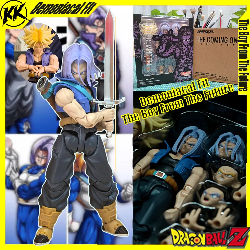 

IN STOCK Demoniacal Fit Shf Trunks Figure Dragon Ball Z Super Saiyan Figure The Boy From The Future Son of Tomorrow Statue Toys