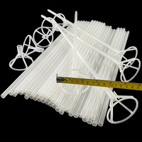 25/50pcs Bobo Balloons Sticks Big Balloon Holder for Bubble Transparent Clear Ballon Stick Cup Table Column Wedding Accessories
