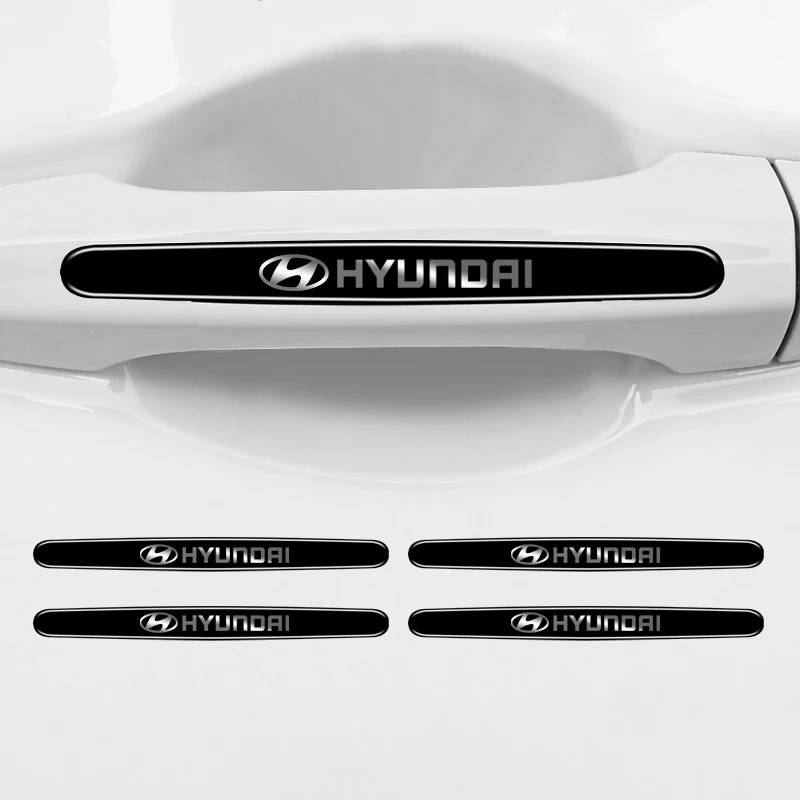 4/8pcs Car Styling Door Bowl Handle Protector Stickers Anti-scratch Film For Hyundai Elantra Accent Tucson i30 i10 i20 Veloster