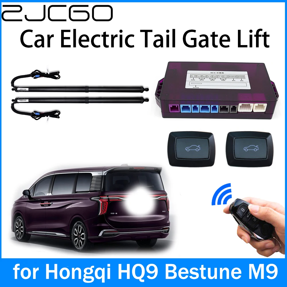 

ZJCGO Car Power Trunk Electric Suction Tailgate Intelligent Tail Gate Lift Strut for Hongqi HQ9 Bestune M9 2022 2023 2024